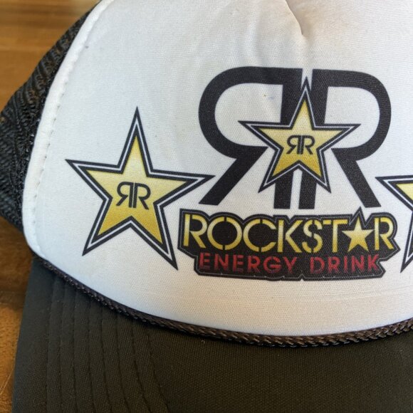 Rockstar Energy Drink Hat Adjustable Snapback Mesh Trucker Nissun - Picture 3 of 8